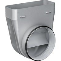 Bosch Home Lüftungskanal Flachkanal Übergang rund 90°, NW 150, Rohr grau, rund > flach