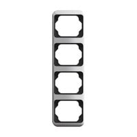 Busch-Jaeger Abdeckrahmen vierfach Rahmen senkrecht alpha titan, Retail