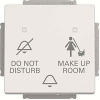 Busch-Jaeger Klingeltasteneinsatz Do Not Disturb Make Up Room, Taster weiß, Retail