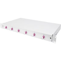 Digitus LWL Spleißbox, 1HE, bestückt, LC, OM4 grau