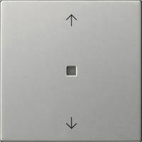Gira Wippe einfach mit Pfeilsymbolen und Kontrollfenster edelstahl, Retail