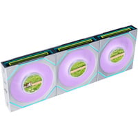 Lian Li UNI FAN SL-INF LCD FLEX 120 Wireless, Gehäuselüfter weiß,  3er Pack mit Controller, 120 mm