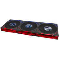 Lian Li UNI FAN TL LCD FLEX 120 Wireless, Gehäuselüfter schwarz, 3er Pack mit Controller, 124 mm