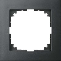 Merten Rahmen einfach aus Thermoplast, matt, Schutzart IP20, Maße 90 x 90 x 12 mm anthrazit, Retail