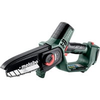 Metabo MS 18 LTX 15 (600856840) Akku-Gehölzsäge, 18 Volt, Kettensäge grün/schwarz, ohne Akku und Ladegerät, in metaBox