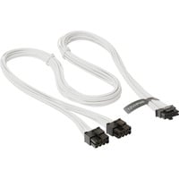 Seasonic 12VHPWR PCIe Adapter Kabel weiß, 0,75 Meter