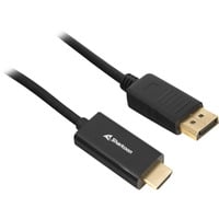 Sharkoon Adapterkabel Displayport 1.2 > HDMI 4K schwarz, 1 Meter