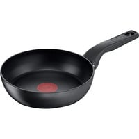 3168430330771 - Bratpfanne TEFAL Hard Titanium Pro Pfannen Gr Ø 20 cm + Höhe 71 cm schwarz Bratpfannen Antihaftversiegelung Induktion Temperaturanzeiger Made In France