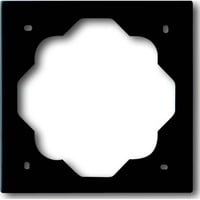 Busch-Jaeger Rahmen einfach, Abdeckrahmen, lackierte Oberfläche, Kunststoff, matt, 81 x 81 x 6 mm schwarz (matt), Retail