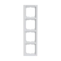 Busch-Jaeger Rahmen vierfach mit Sichtfenster und Beschriftungsträger Retail