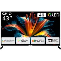 CHiQ U43QM8V, QLED-Fernseher 108 cm (43 Zoll), schwarz, Ultra HD/4K, Triple Tuner, SmartTV, Chromecast built-in