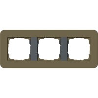 Gira Abdeckrahmen dreifach braun, Retail