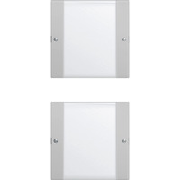 Gira Wippenset zweifach mit Beschriftungsfeld lackiert System 55 grau, Retail