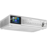 Karcher RA 2060D-S, Kompaktanlage silber, Küchenradio zur Unterbaumontage, CD/MP3-Player, USB, Bluetooth