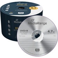 MediaRange DVD+R 4,7 GB, DVD-Rohlinge 16fach, 50 Stück