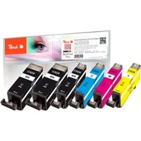 Peach Tinte Spar Pack Plus PI100-249 kompatibel zu Canon PGI-525, CLI-526 (4541B006)