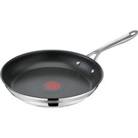 Bratpfanne TEFAL Jamie Oliver Cook Smart Pfannen Gr Ø 24 cm + Höhe 5 cm silberfarben (edelstahlfarben) Bratpfannen EdelstahlAntihaftversiegelungThermo-Signalalle HerdartenInduktion
