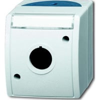 Busch-Jaeger Leergehäuse mit Beschriftungsfeld für modulare Installationsschalterprogramme grau, Retail