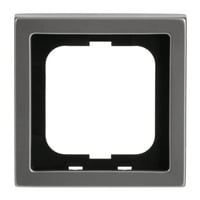 Busch-Jaeger Rahmen einfach aus Edelstahl mit Anti-Fingerprint-Oberfläche, Maße 80 x 80 x 11 mm edelstahl, Retail