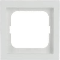 Busch-Jaeger Rahmen einfach zum Abdecken von Schaltern, Tastern und Steckdosen, matt, Kunststoff weiß (matt), Retail