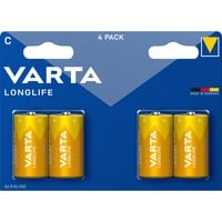 VARTA Longlife, Batterie 4 Stück, C