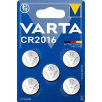 Varta LITHIUM Coin CR2016, Batterie 5 Stück, CR2016