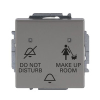 Busch-Jaeger Klingeltasteinsatz mit Druckknopf und Wippe Flureinheit, Taster edelstahl, Retail