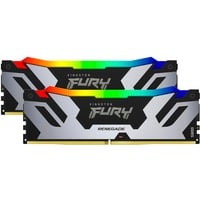 Kingston FURY DIMM 32 GB DDR5-8000 (2x 16 GB) Dual-Kit, Arbeitsspeicher schwarz, KF580C38RSAK2-32, Renegade RGB XMP, INTEL XMP