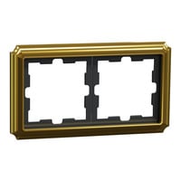 Merten D-Antik Metallrahmen 2-fach gold, Retail