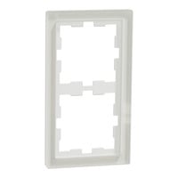  Merten Rahmen 2f.kristallws D-Life Glas MEG4020-6520 weiß, Retail