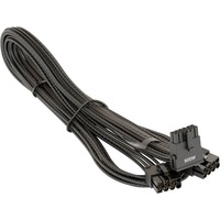 Seasonic 12VHPWR PCIe Adapter Kabel, 90° abgewinkelt schwarz, 75cm