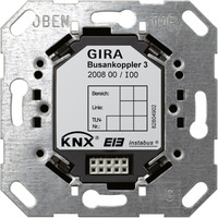 Busankoppler 3 für KNX System Typ 200800 Unterputz mit Krallen- und Schraubbefestigung, Adapter