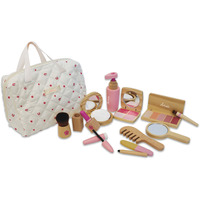 Amia Holz Kosmetik-Set inklusive Tasche, Sets 