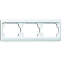 4011395717707 - BJ alpha exclusive Rahmen 1723KA-24G 3fach alabaster  studioweiss waagerec