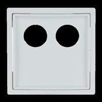 Busch-Jaeger Zentralscheibe Studio Rufsysteme 2548-020 D-84, Abdeckung weiß, Retail