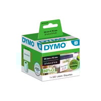 Dymo LabelWriter ORIGINAL Mehrzweck-Etiketten, 54 x 70 mm 12 Rollen mit je 320 Etiketten