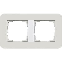 Gira Abdeckrahmen zweifach grau, Retail