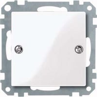 Merten Blindabdeckung mit Klappdeckel System Fläche, Material Thermoplast brillant antibakteriell weiß, Retail