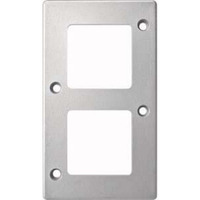 4042811067564 - Rahmen für 2-fach senkrecht matt mit verschließbaren Befestigungslöchern Aluminium 4042811067564 - Rahmen für 2-fach senkrecht matt mit verschließbaren Befestigungslöchern Aluminium