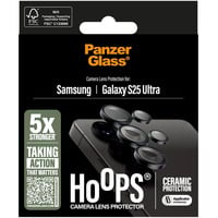 PanzerGlass Hoops Ceramic Kameraschutz, Schutzfolie schwarz, Samsung Galaxy S25 Ultra