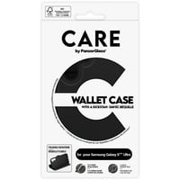 PanzerGlass Wallet Case mit Kickstand, Handyhülle schwarz, Samsung Galaxy S25 Ultra