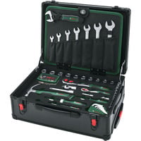 Bosch Heimwerken & Garten Rollwerkzeugkoffer-Set, 119-teilig, Werkzeug-Set schwarz, mit Teleskopgriff