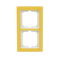 Busch-Jaeger Abdeckrahmen 2-fach, Abdeckung gelb, Retail