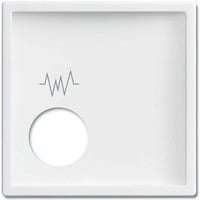 Busch-Jaeger Zentralscheibe studioweiß, Abdeckung weiß, Retail