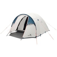 Easy Camp Kuppelzelt Ibiza 400 Light Grey hellgrau/blau, mit Tunnel-Vorbau, Modell 2024