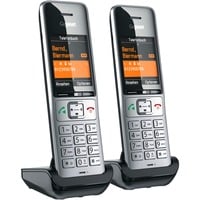 Gigaset COMFORT 500HX Duo, Mobilteil silber/schwarz, 2 Mobilteile