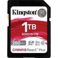 Kingston Canvas React Plus 1 TB SDXC, Speicherkarte UHS-II U3, Class 10, V60, A1