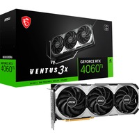 MSI GeForce RTX 4060 Ti VENTUS 3X E 8G OC, Grafikkarte DLSS 3, 3x DisplayPort, 1x HDMI 2.1