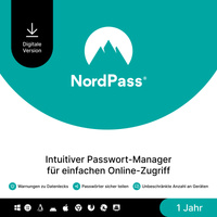 NordVPN NordPass Premium - Passwort-Managers, Sicherheit-Software 1 Jahr