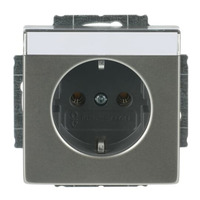 0 Steckdose CEE 7/3 Typ F 16 Ampere 250 Volt Unterputz edelstahl, Retail